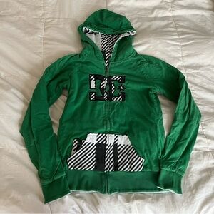 DC Y2k reversible full zip up hoodie